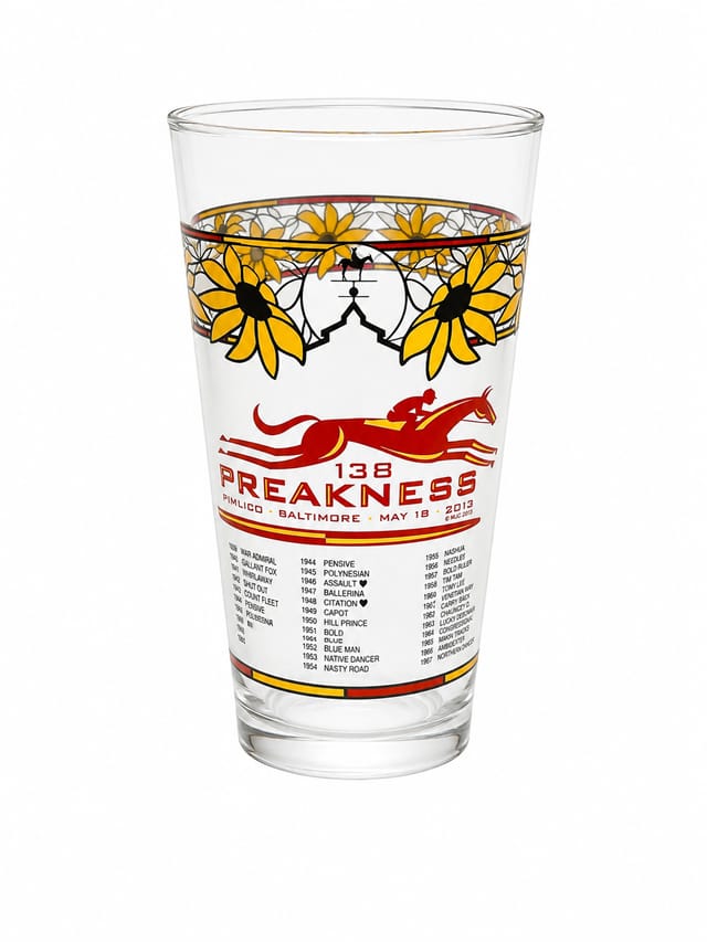 2013 Preakness Glass
