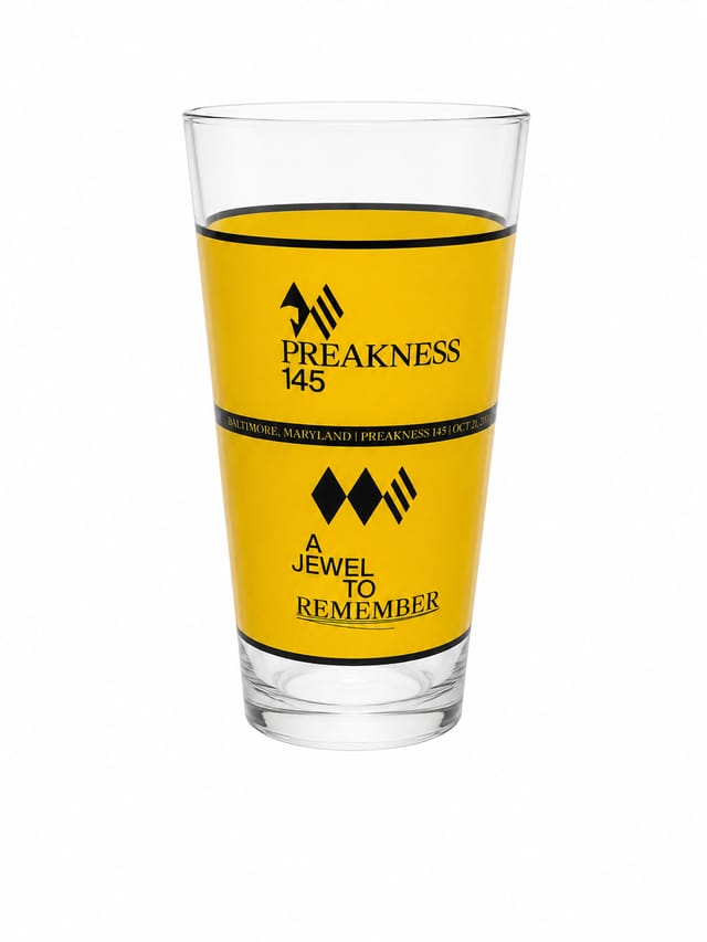 2020 Preakness Glass