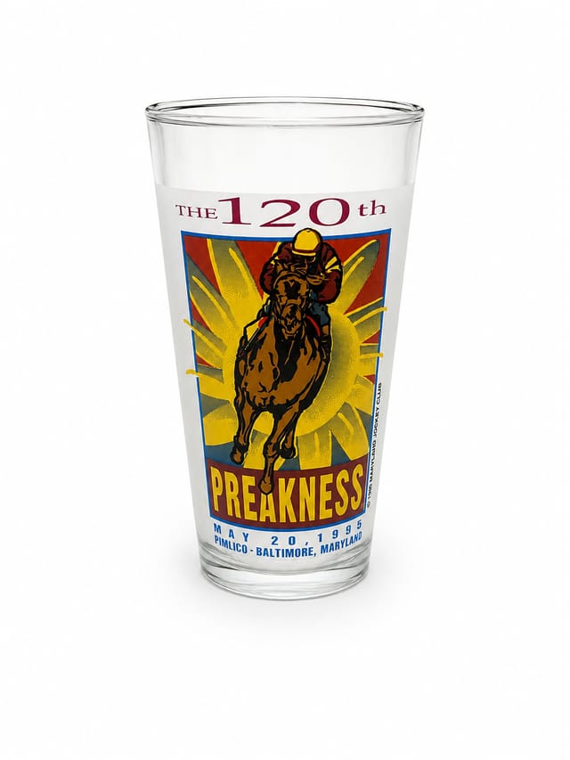 1995 Preakness Glass