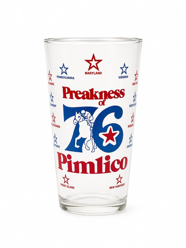 1976 Preakness Glass