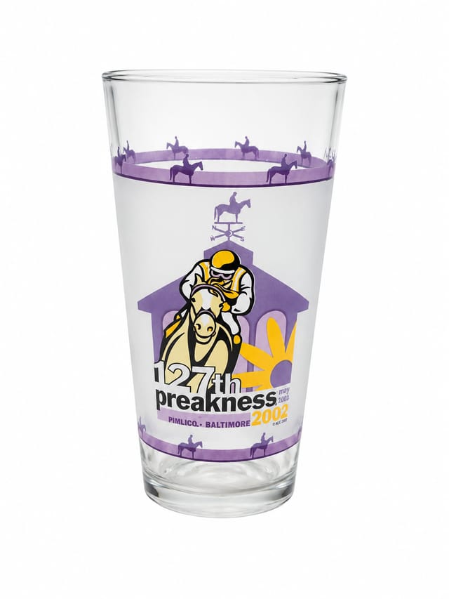 2002 Preakness Glass