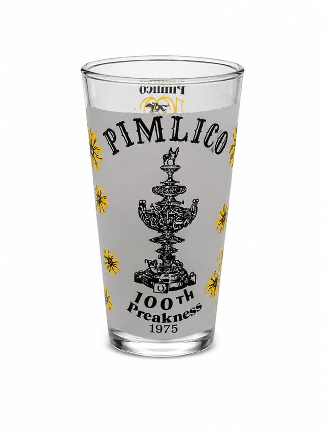 1975 Preakness Glass