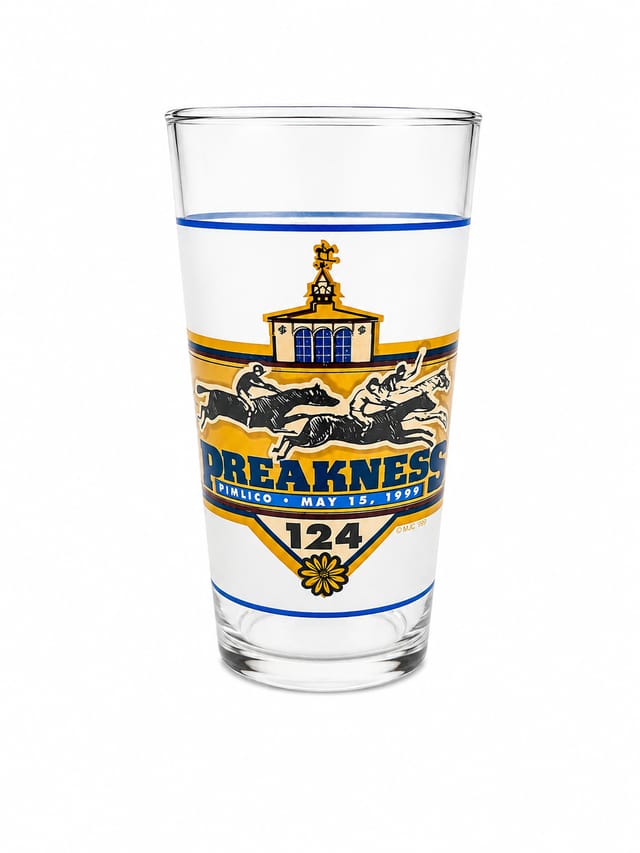 1999 Preakness Glass