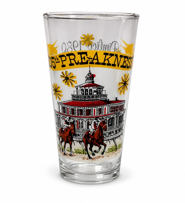 1980 Preakness Glass
