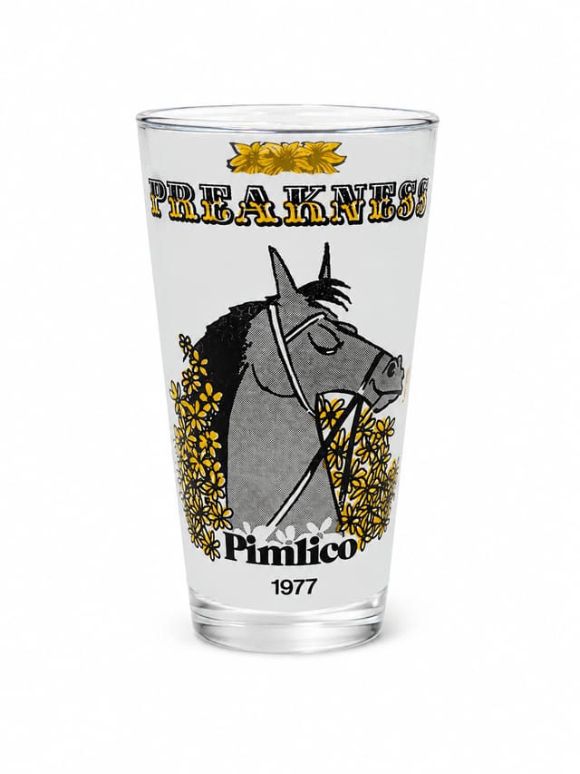 1977 Preakness Glass