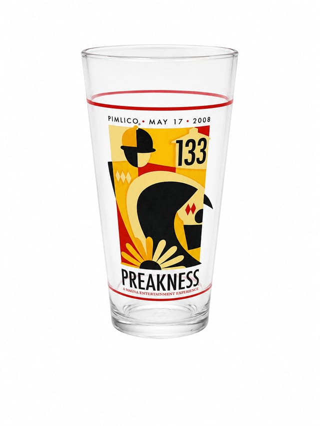 2008 Preakness Glass